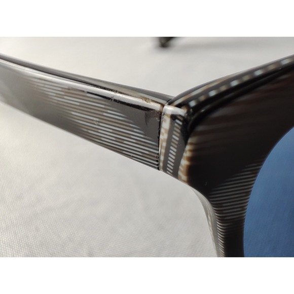 Warby Parker Piper 944 Sunglasses Striped Brown Grey 54-18-140 Blue Lens +‎ Case main image 11